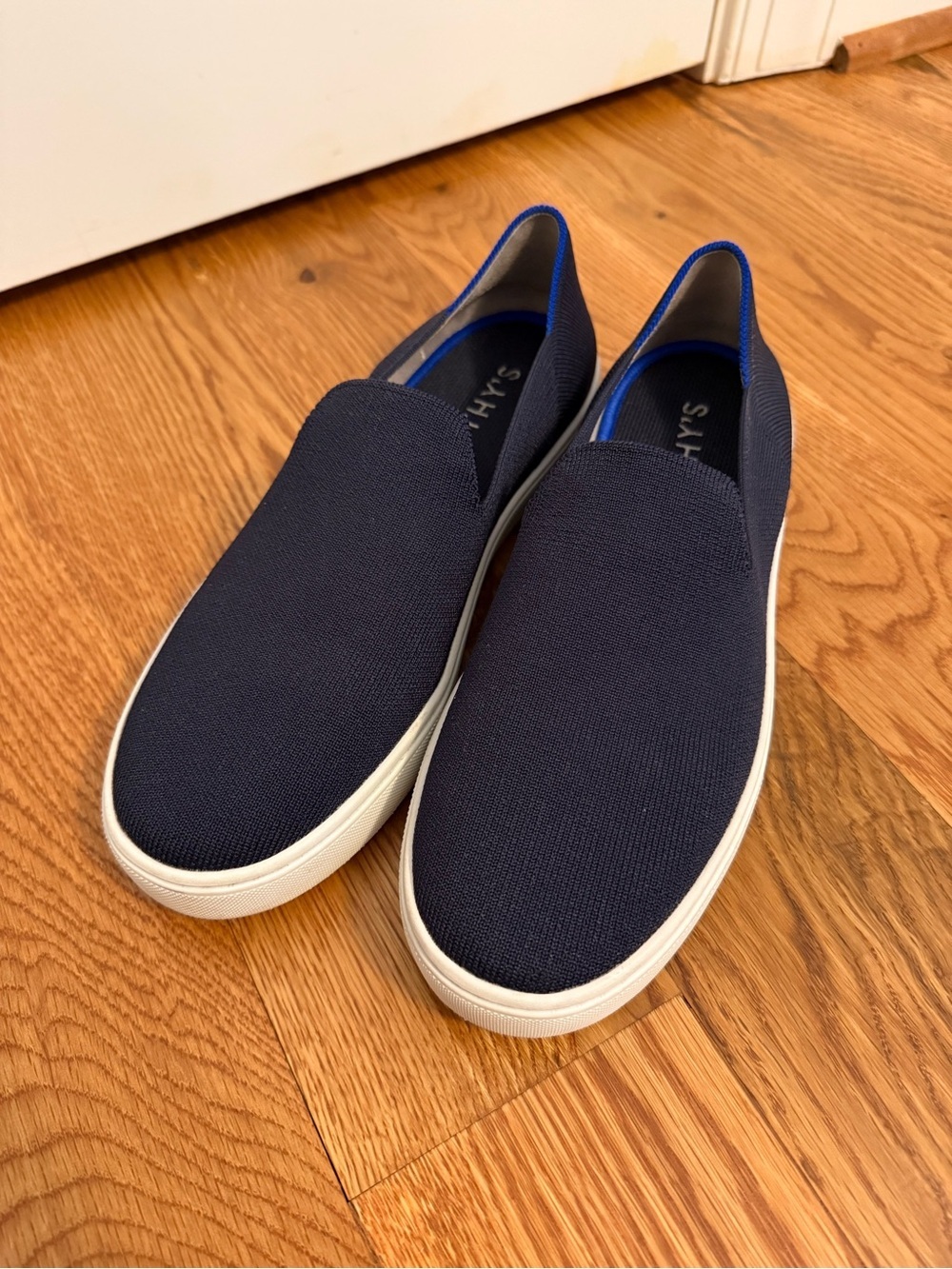 Rothy's The Original Navy Blue Slip On Sneaker Women's Sz 9